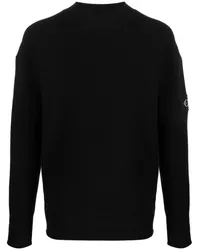 Calvin Klein Pullover mit Logo-Patch Schwarz