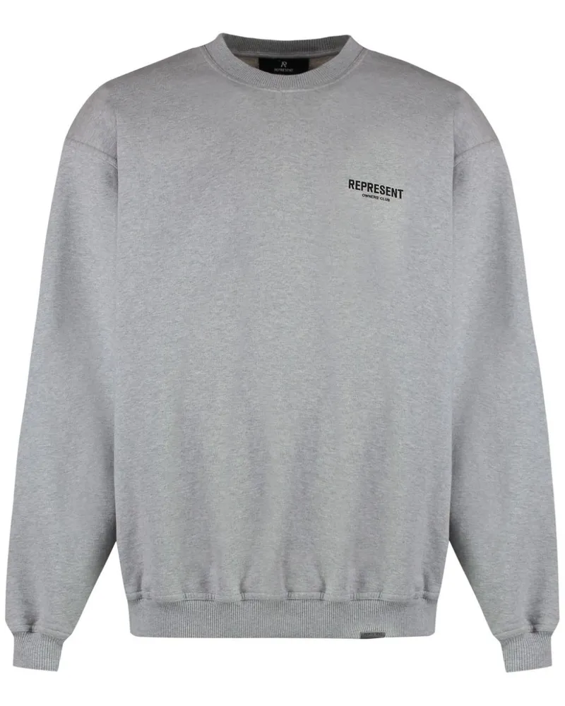 REPRESENT Sweatshirt mit Logo-Print - Grau Grau
