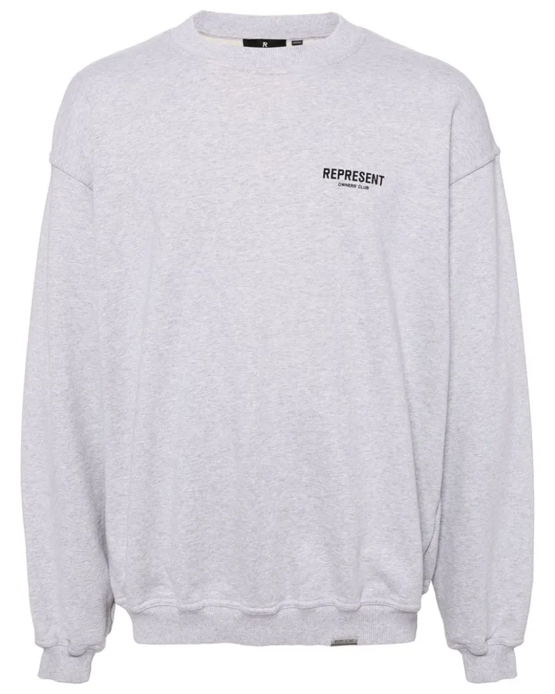 REPRESENT Sweatshirt mit Logo-Print - Grau Grau