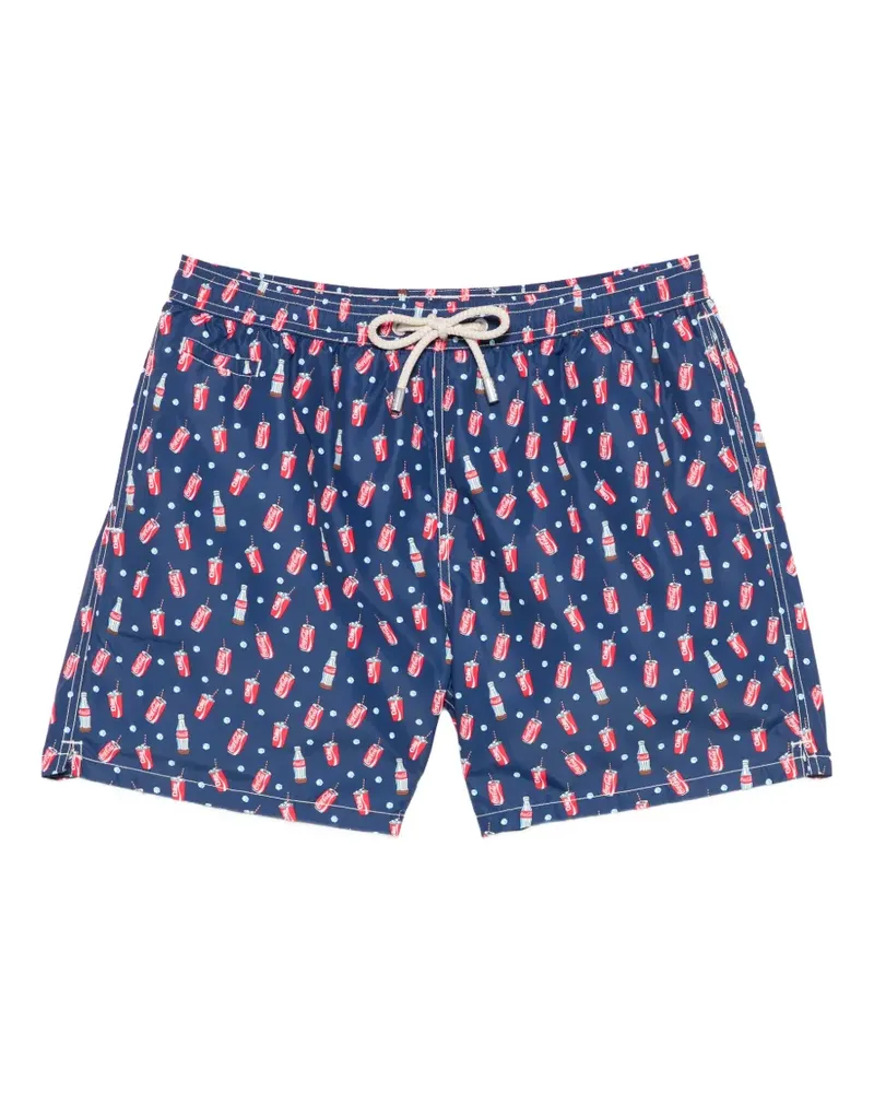 MC2 Saint Barth x Coca-Cola graphic-print swim shorts - Blau Blau