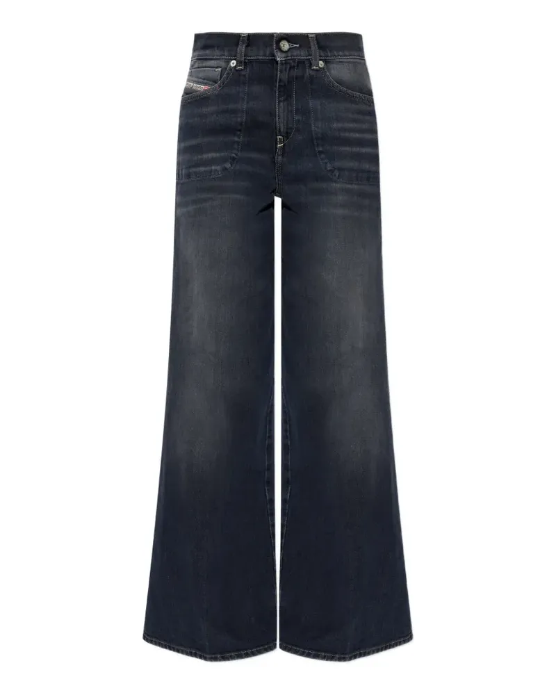Diesel 1978 D-Akemi Wide-Leg-Jeans - Schwarz Schwarz