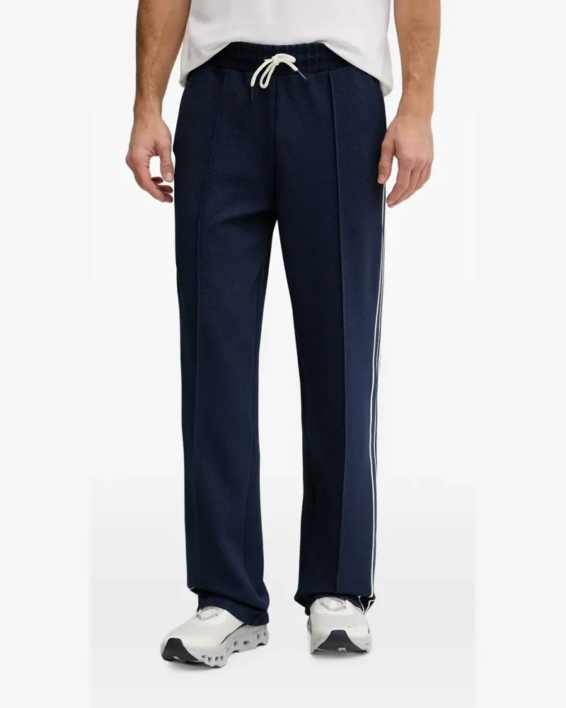 Guess side-stripe track pants - Blau Blau