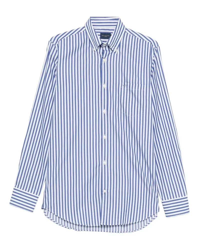 Paul & Shark Gestreiftes Hemd - Blau Blau