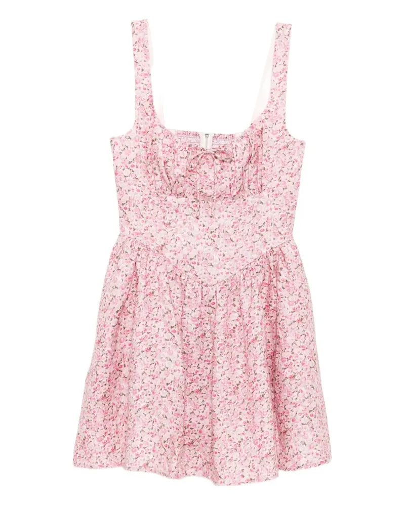 Reformation Daria Leinenkleid - Rosa Rosa