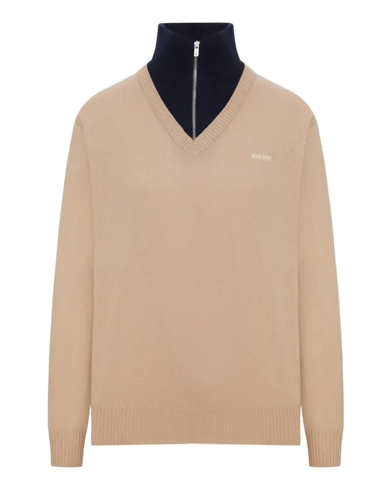 Miu Miu Rollkragenpullover aus Kaschmir - Braun Braun