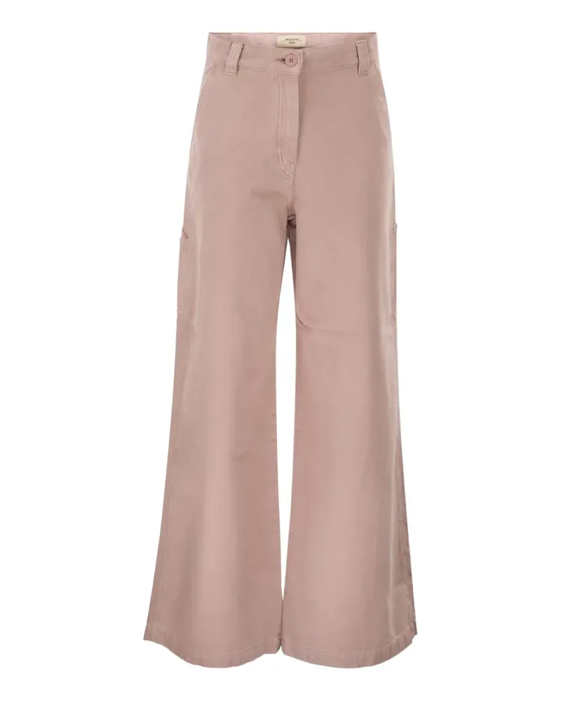 Max Mara Hose mit weitem Bein - Rosa Rosa