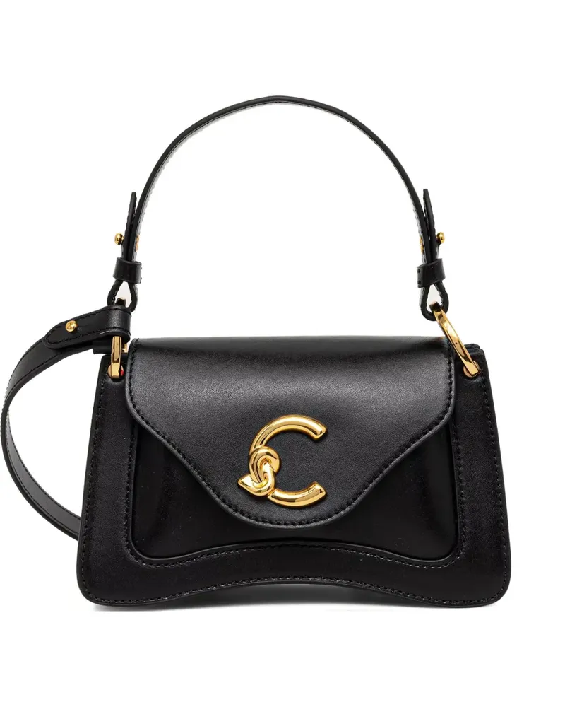 Coccinelle Shopper mit Logo-Schild - Schwarz Schwarz
