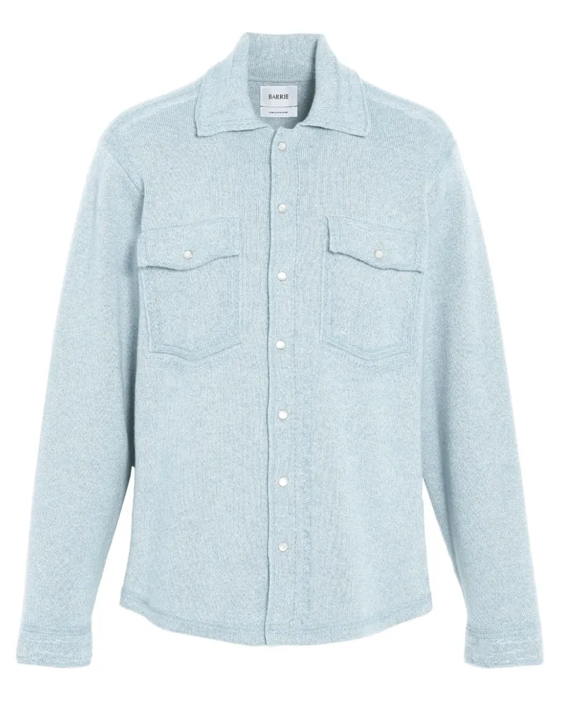 Barrie Gestrickte Hemdjacke - Blau Blau