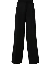 Moschino Klassische Bundfaltenhose Schwarz