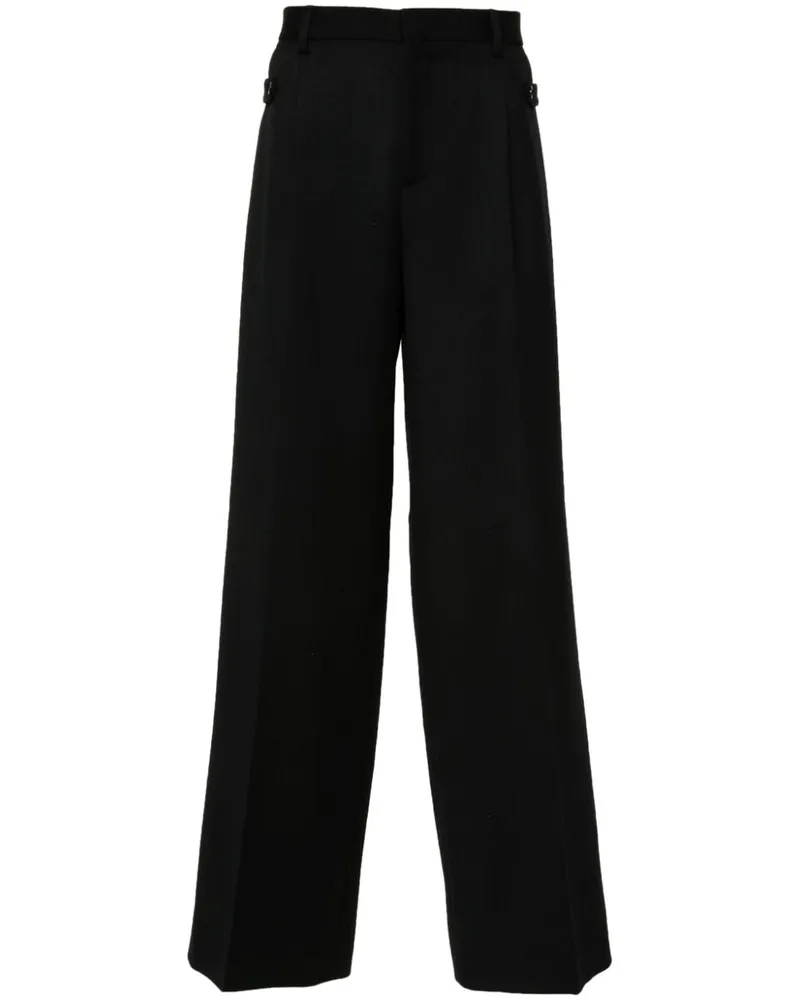 Moschino Klassische Bundfaltenhose Schwarz