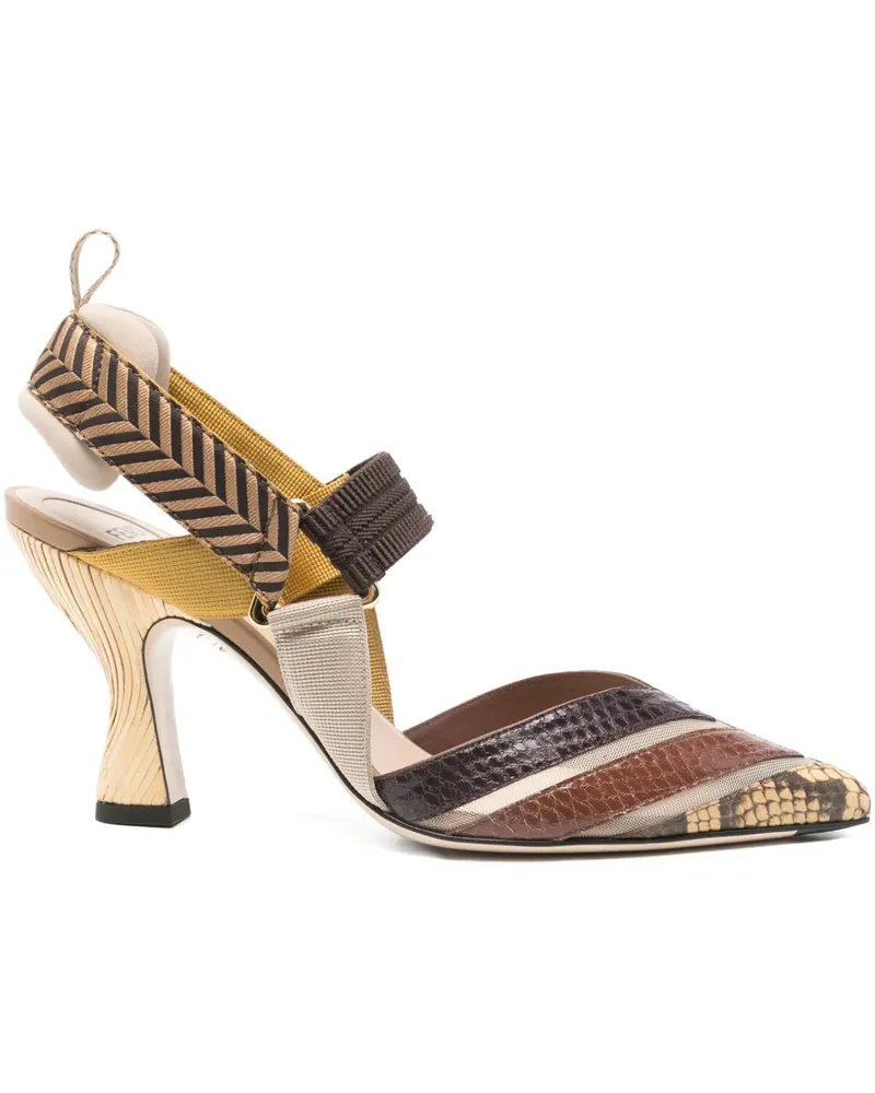 Fendi 85mm pointed-toe pumps - Braun Braun