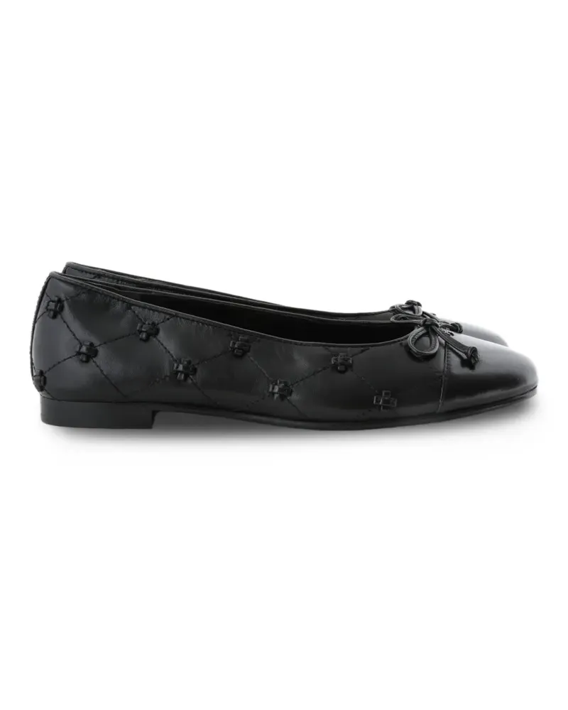 Tory Burch Bunny Ballerinas mit Zehenkappe - Schwarz Schwarz