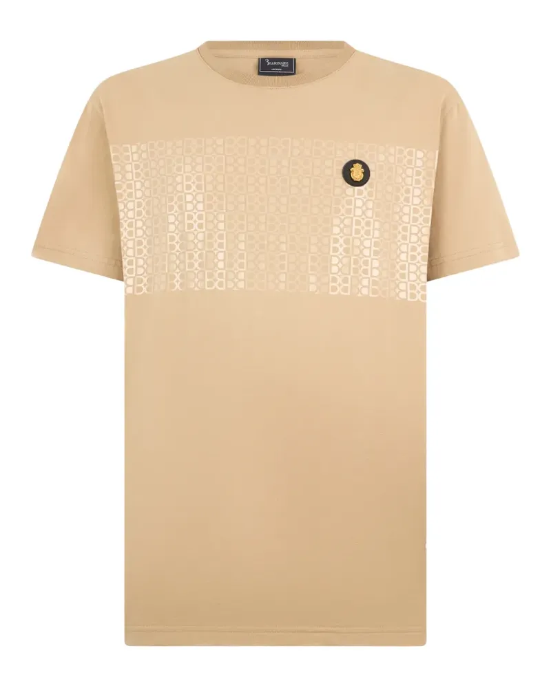 Billionaire T-Shirt mit Monogramm - Nude Nude