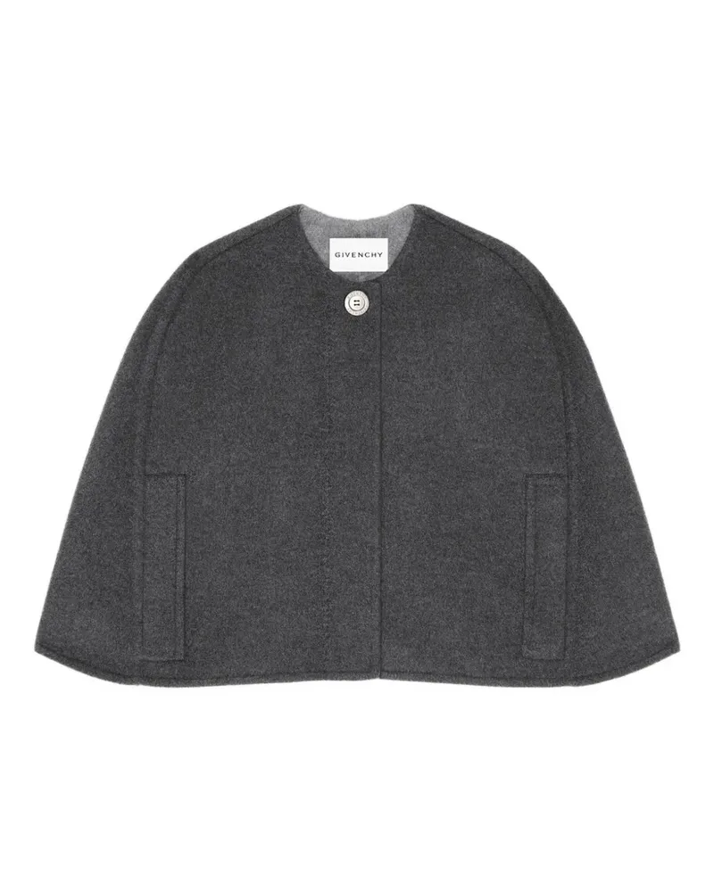 Givenchy Cropped-Cape aus Wolle und Kaschmir - Grau Grau