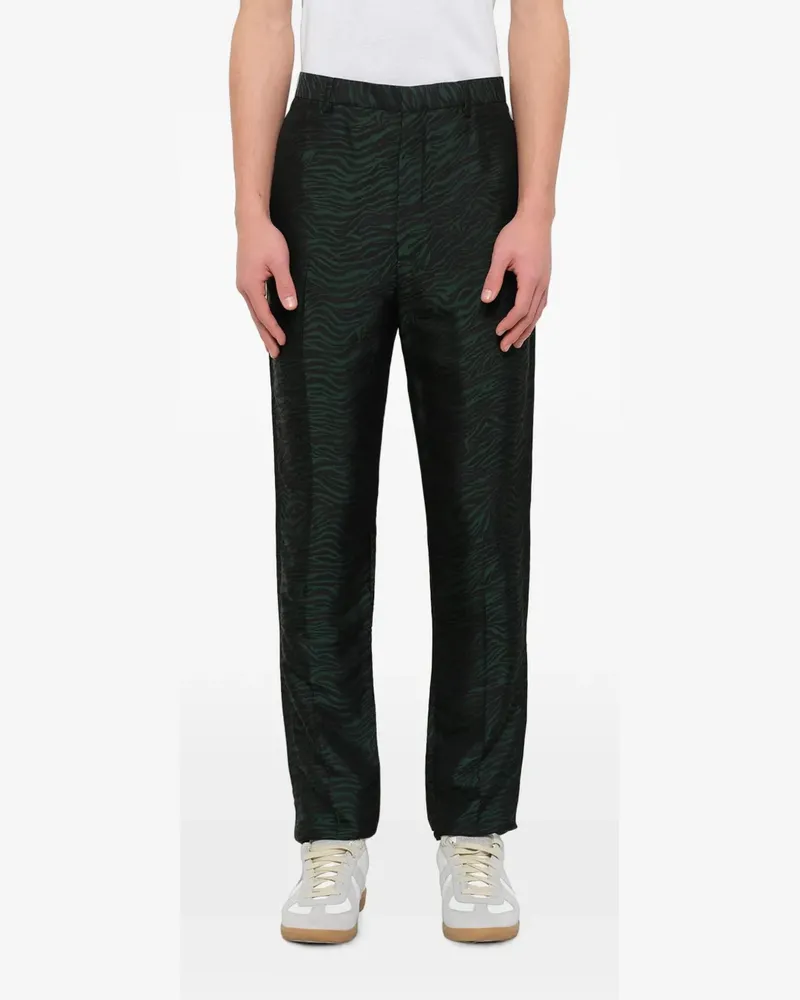 Lanvin Hose aus Zebra-Jacquard - Schwarz Schwarz