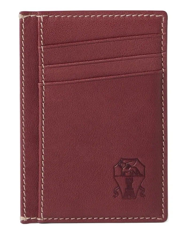 Brunello Cucinelli Kartenetui mit Logo-Prägung - Rot Rot