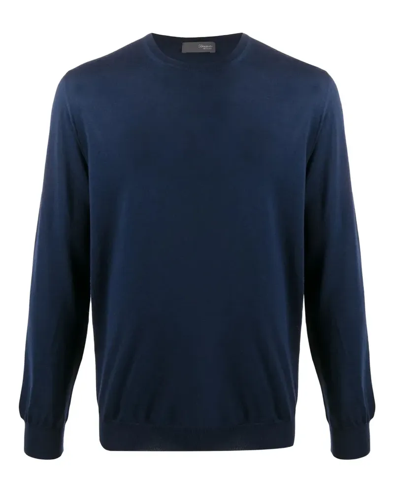 Drumohr  Sweatshirt mit Rundhalsausschnitt - Blau Blau