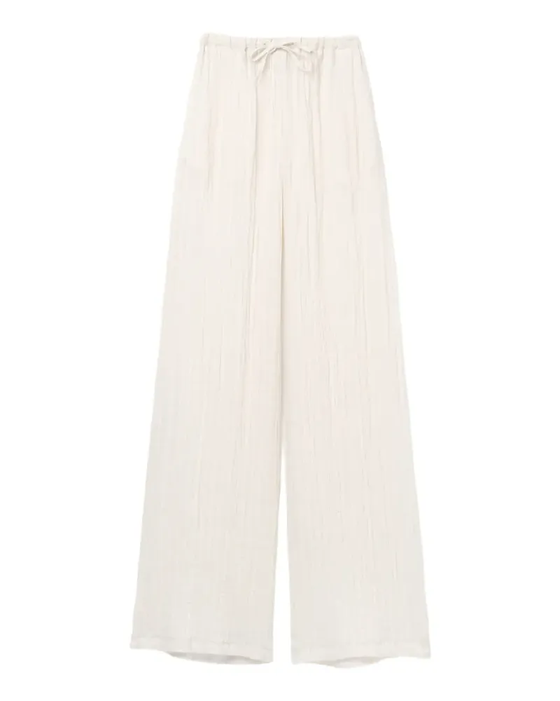 Séfr Daphne textured-finish trousers - Weiß Weiß