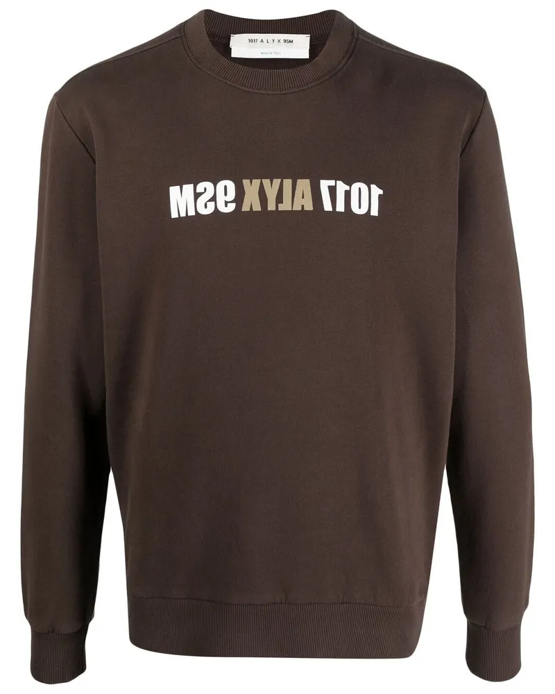 1017 ALYX 9SM Sweatshirt mit Logo-Print - Braun Braun