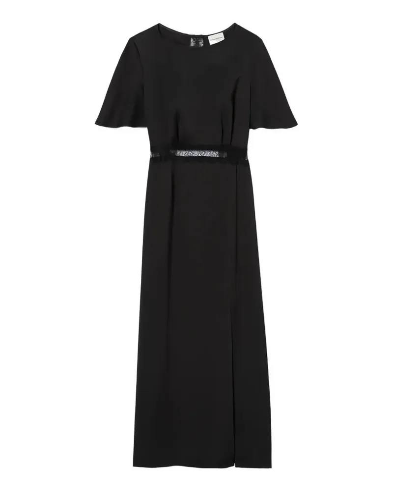 Claudie Pierlot Rückenfreies Kleid aus Satin - Schwarz Schwarz