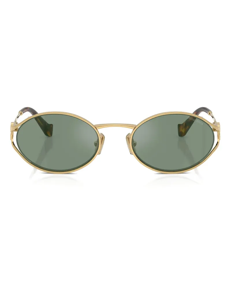 Miu Miu round-frame sunglasses - Gold Gold