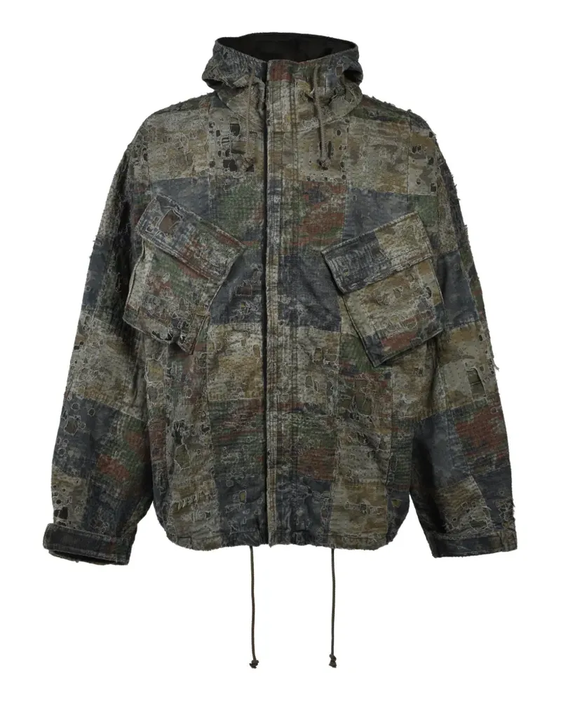 Matthew Williamson Military-Jacke im Patchwork-Look - Grün Grün