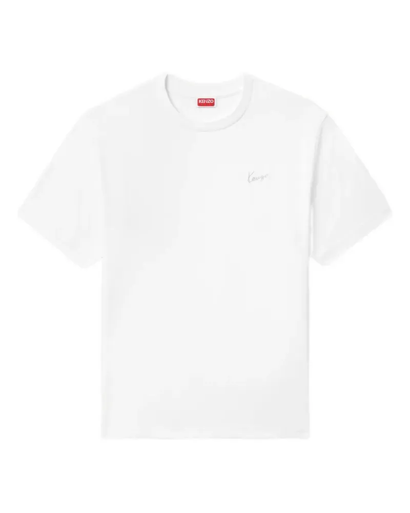 Kenzo Signature T-Shirt - Weiß Weiß