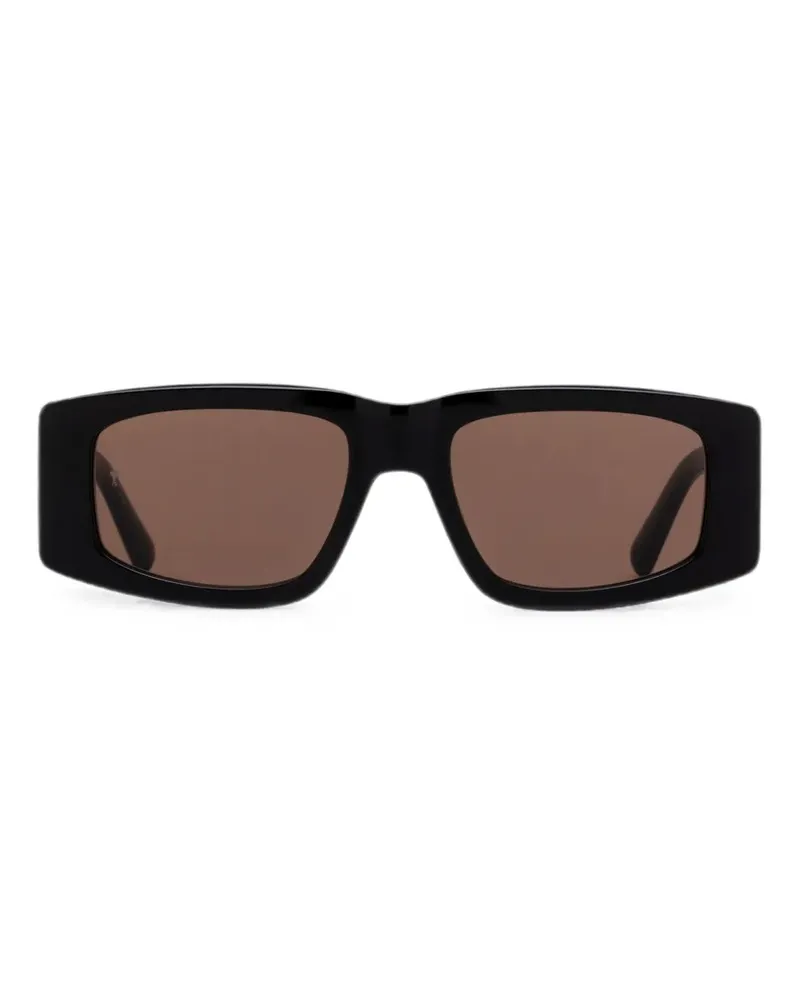 AMI Paris Ami de Coeur rectangle-frame sunglasses - Schwarz Schwarz