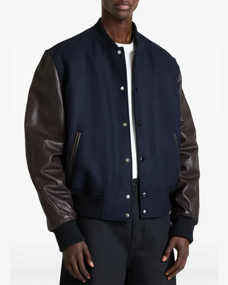 Givenchy Couture Seam Blouson aus Materialmix mit  Paris - Blau Blau