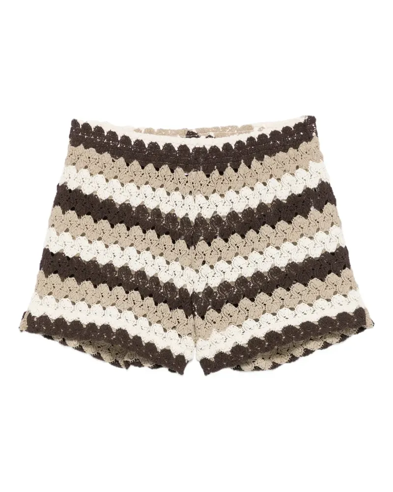 MC2 Saint Barth crochet-knit shorts - Braun Braun