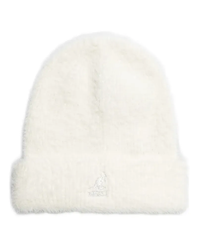 Kangol logo-embroidered faux-fur beanie hat - Nude Nude