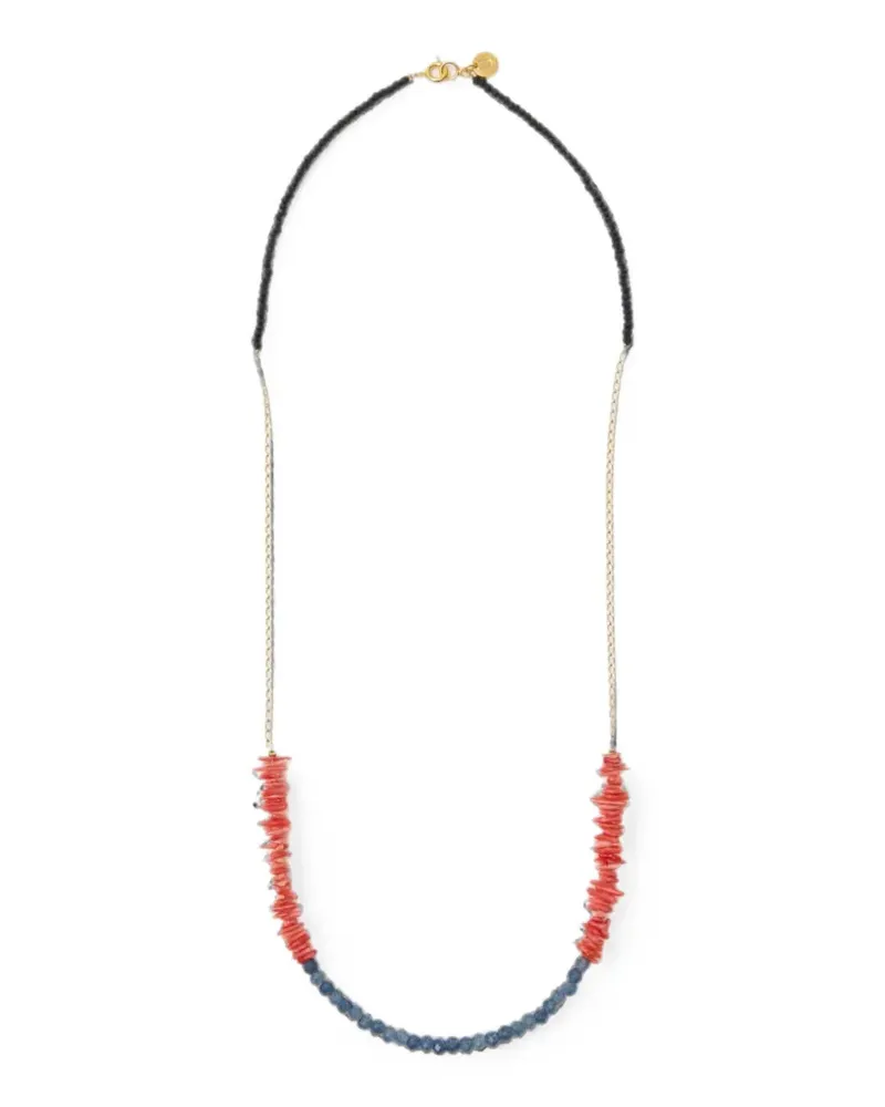 Undercover beaded chain necklace - Gold Gold