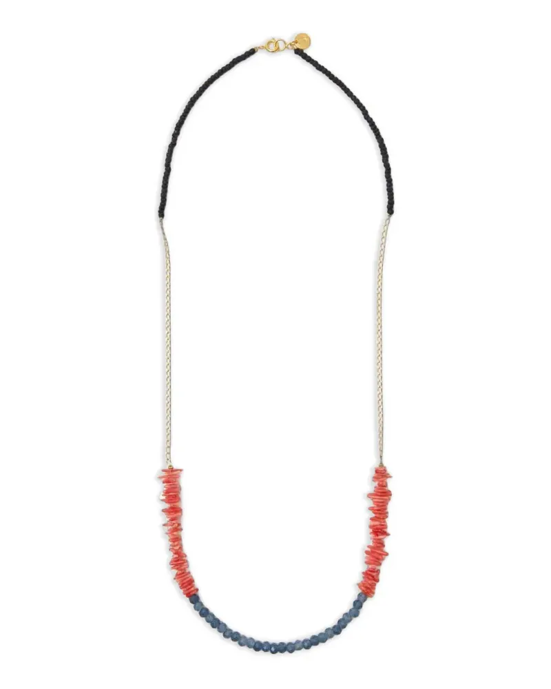 Undercover beaded chain necklace - Gold Gold