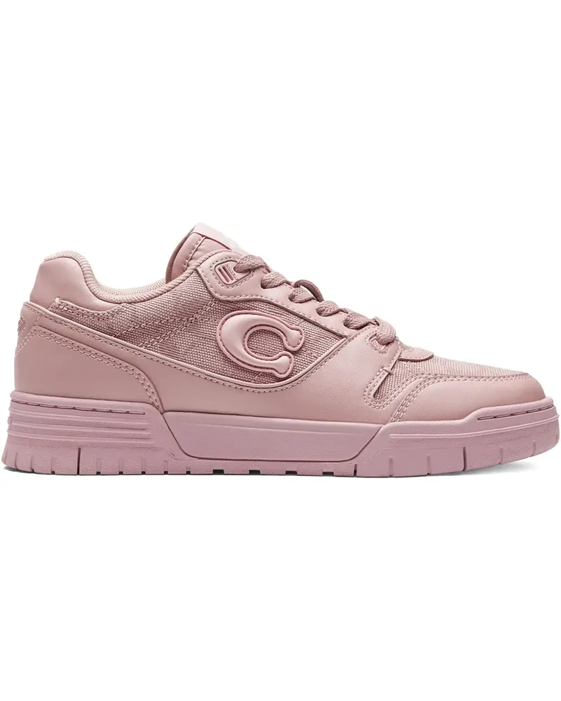 Coach Sneakers mit Logo-Applikation - Rosa Rosa