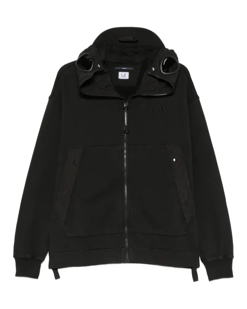 C.P. Company Sweatshirt mit Goggle-Detail - Schwarz Schwarz
