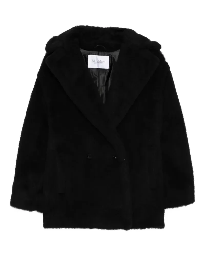 Max Mara Geknöpfte Jacke - Schwarz Schwarz