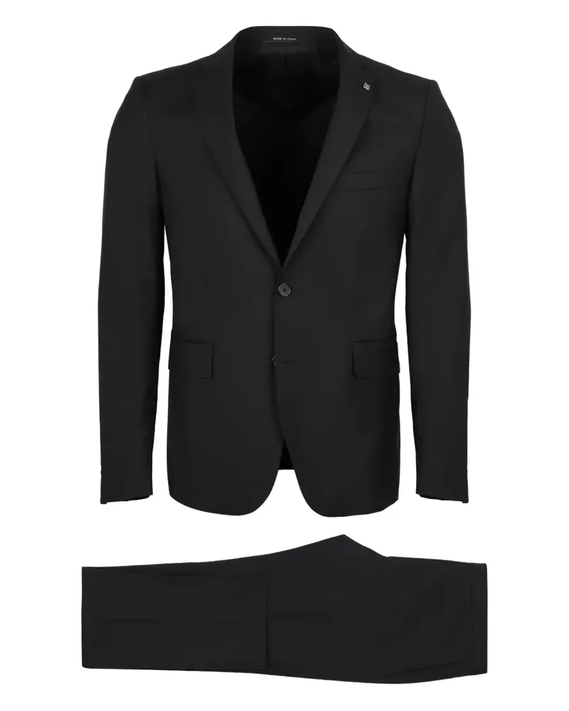 Tagliatore single-breasted virgin wool suit - Schwarz Schwarz