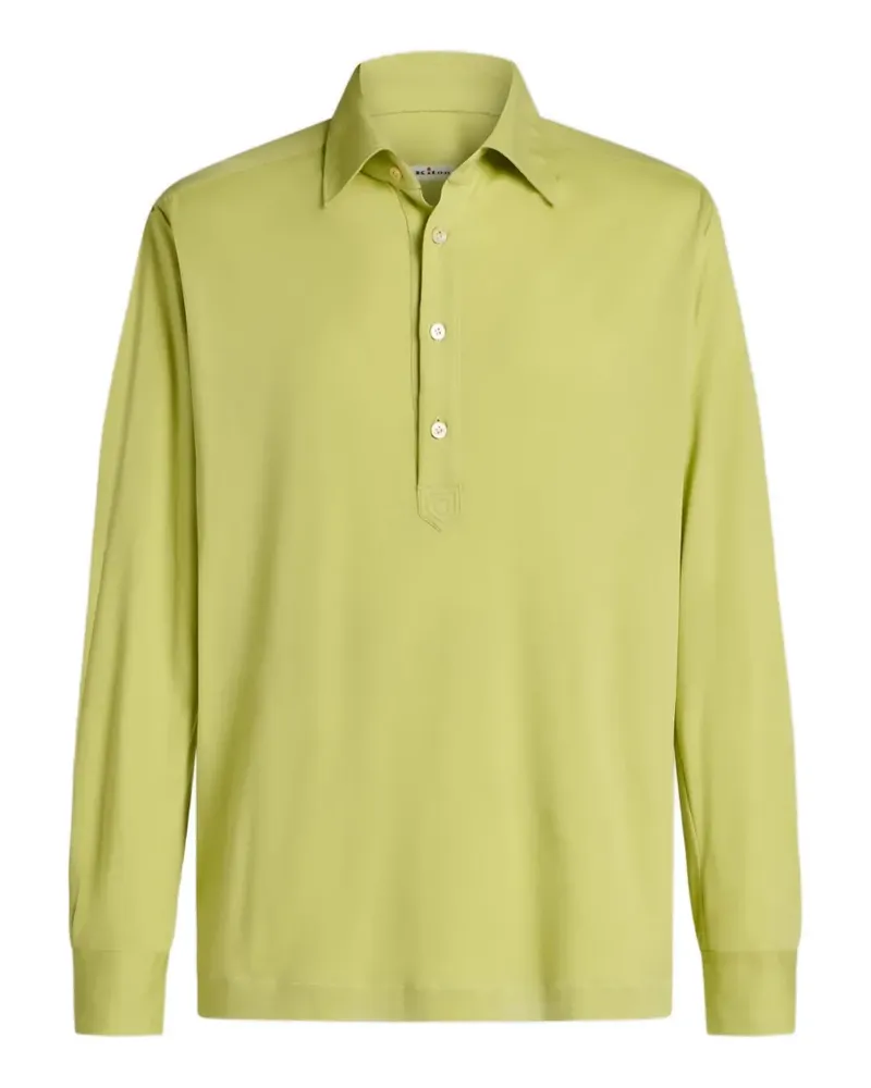 Kiton Langärmeliges Poloshirt - Grün Grün