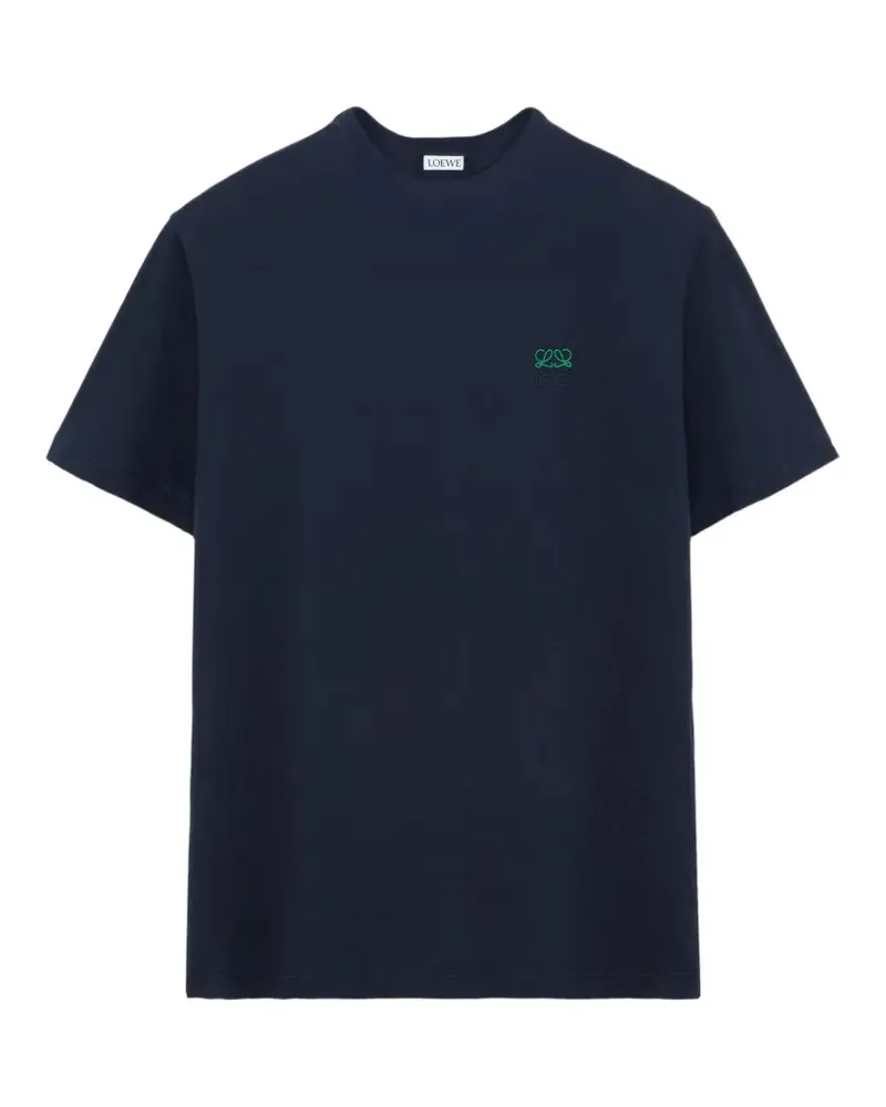 Loewe Sweatshirt mit aufgesticktem Anagram - Blau Blau