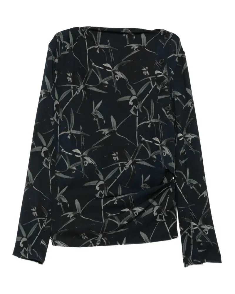 Proenza Schouler Oberteil mit Blumenprint - Blau Blau
