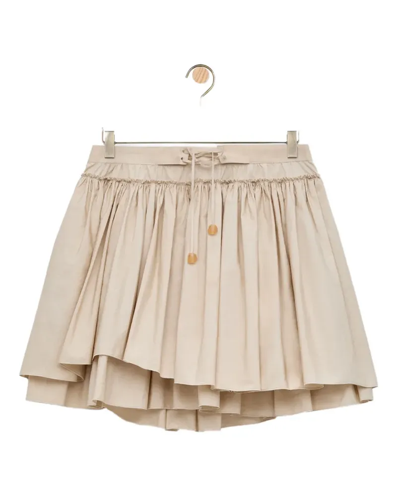 Loewe Minirock im Layering-Look - Nude Nude