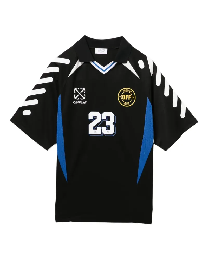 OFF-WHITE 23 Soccer T-Shirt - Schwarz Schwarz