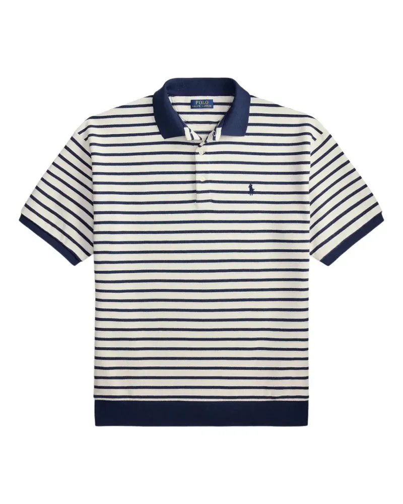 Ralph Lauren Gestreiftes Poloshirt - Nude Nude