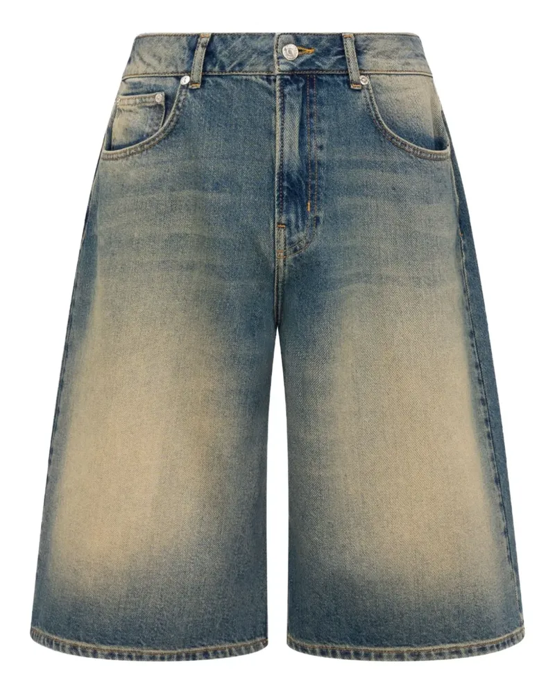 Moschino Jeans-Shorts mit Tragefalten - Blau Blau