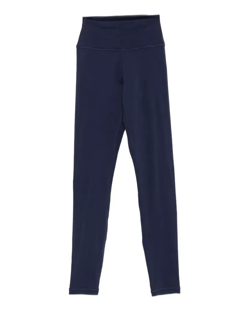 SPORTY & RICH logo-print leggings - Blau Blau