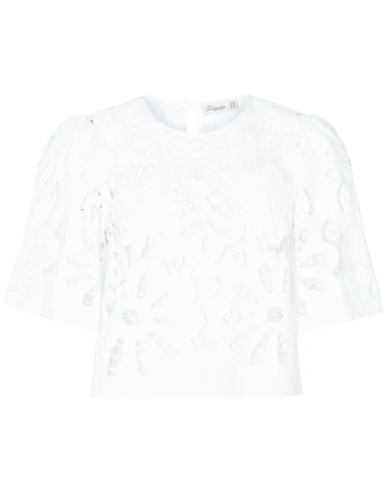 Temperley London Guinevere Bluse - Weiß Weiß
