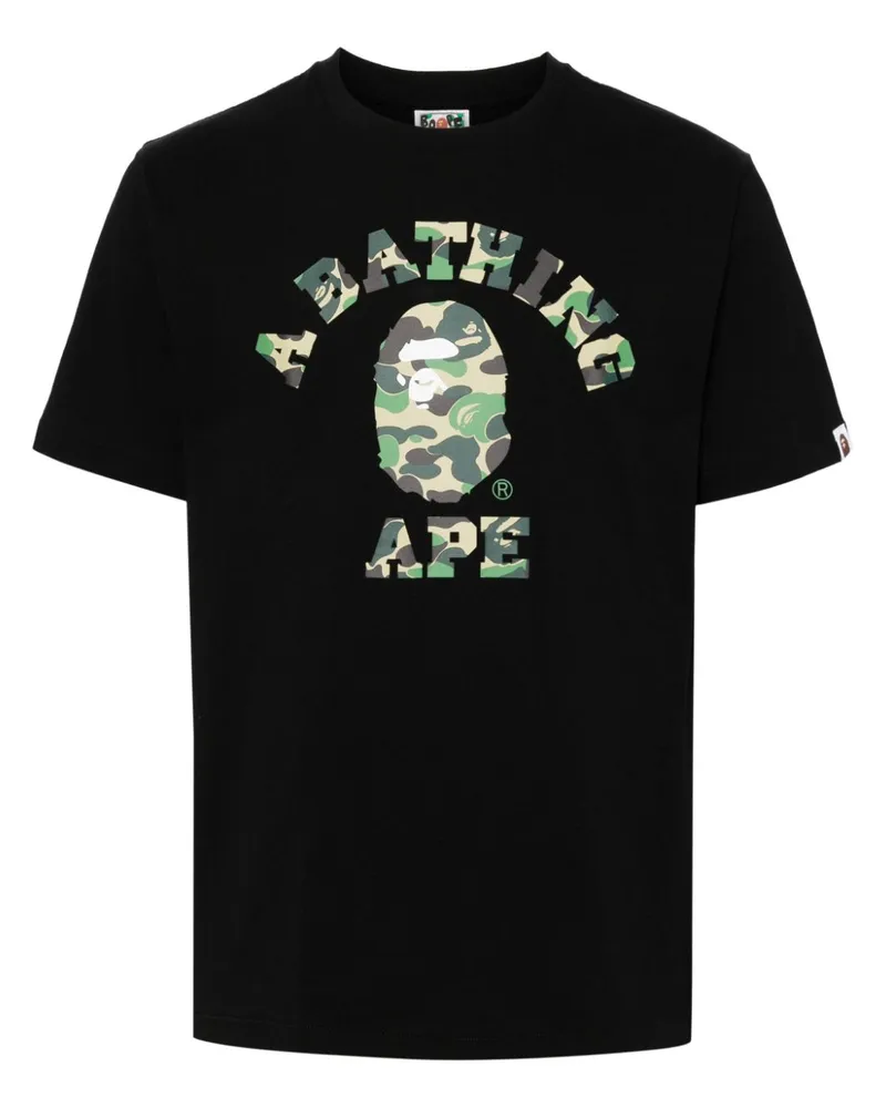 BAPE 1ST CAMO College T-Shirt - Schwarz Schwarz