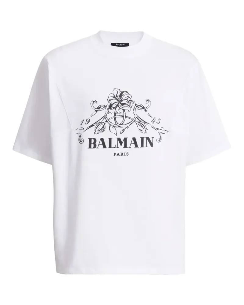 Balmain printed  Vine T-shirt - Weiß Weiß