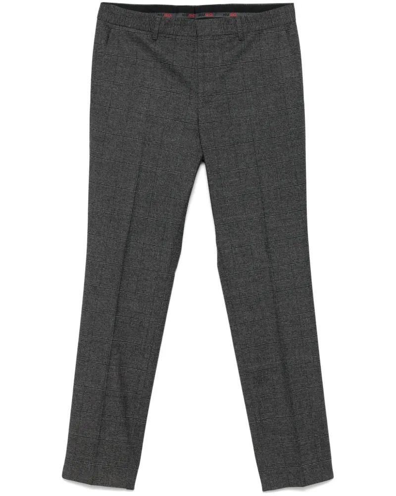 HUGO BOSS Karierte Hose - Grau Grau