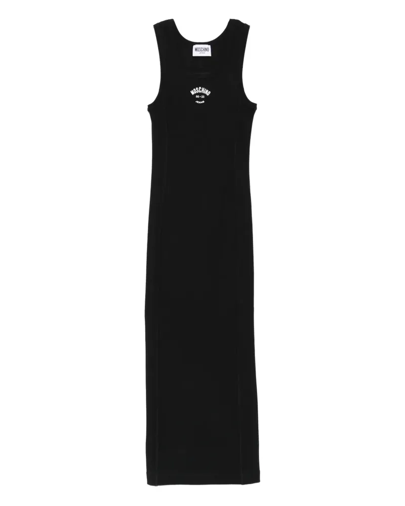Moschino Kleid mit Logo - Schwarz Schwarz